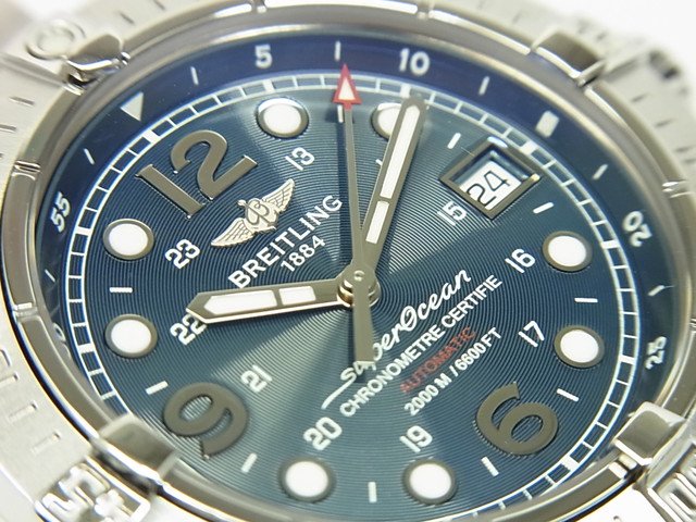 ブライトリング スーパーオーシャン 42MM ブルー文字盤 A17390 正規品 