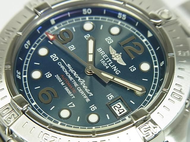 ブライトリング スーパーオーシャン 42MM ブルー文字盤 A17390