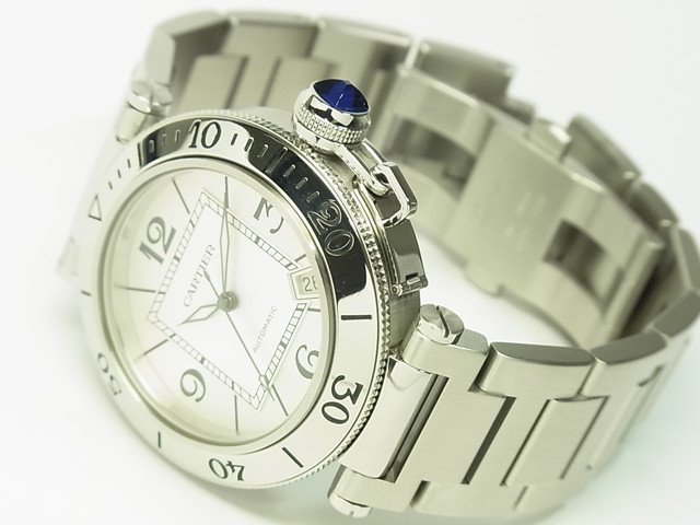 カルティエ パシャ シータイマー シルバー文字盤 ブレス W31080M7 - 腕時計専門店THE-TICKEN(ティッケン) オンラインショップ