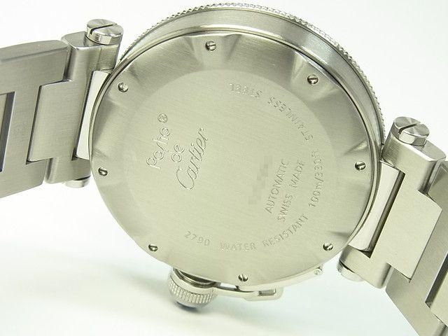 カルティエ パシャ シータイマー シルバー文字盤 ブレス