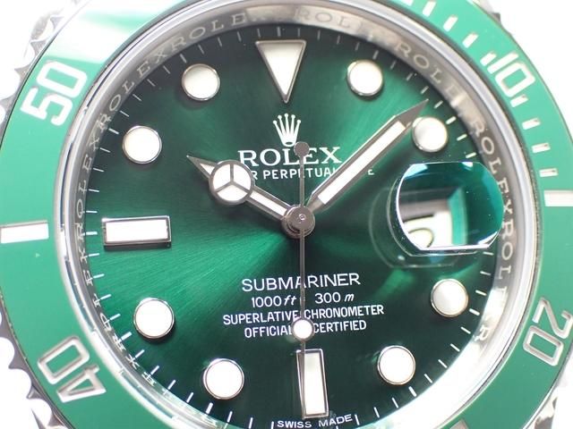 ロレックス グリーンサブ Ref.116610LV '15年購入 正規品 - 腕時計専門