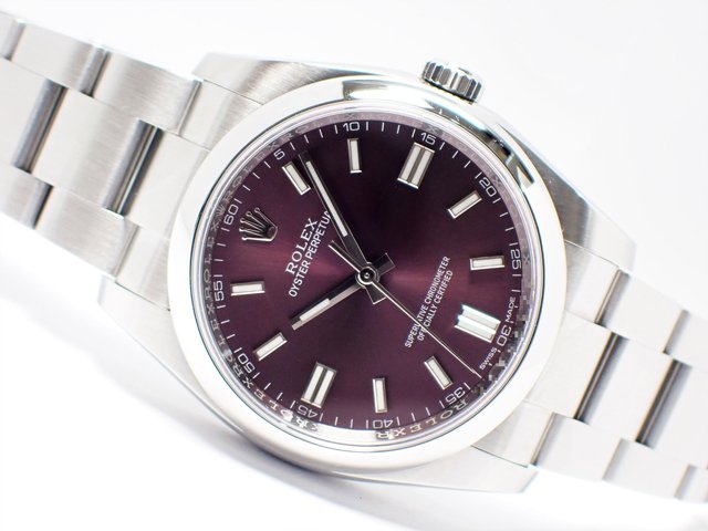 ロレックス オイスターパーペチュアル 116000 レッドグレープ 2020年 - 腕時計専門店THE-TICKEN(ティッケン) オンラインショップ