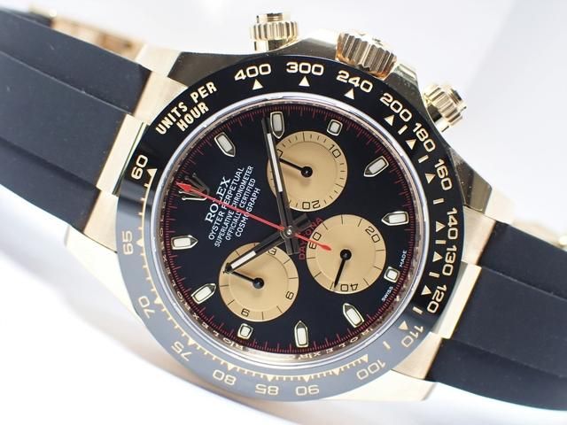 ロレックス デイトナ 18KYG ブラック×シャンパン 116518LN - 腕時計