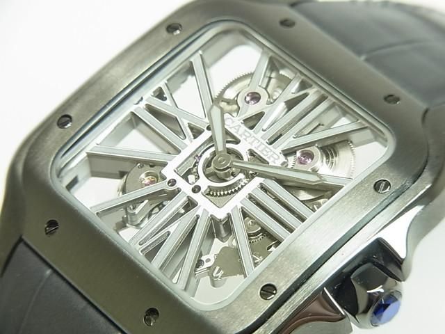 カルティエ サントス ドゥ カルティエ LM スケルトン WHSA0009