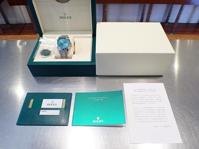 ロレックス ミルガウス グリーンガラス Zブルー Ref.116400GV