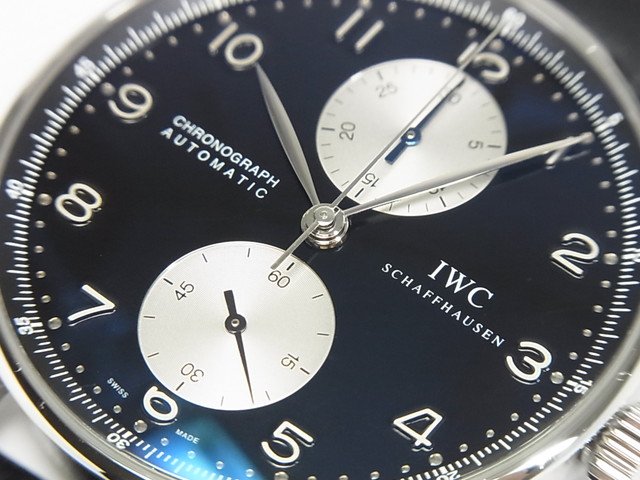 IWC ポルトギーゼ・クロノ ブラック×シルバー Ref.IW371404 - 腕時計専門店THE-TICKEN(ティッケン) オンラインショップ