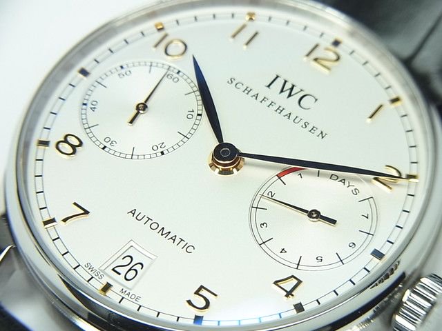 IWC ポルトギーゼ・オートマティック 7デイズ シルバー文字盤 IW500114 正規品 - 腕時計専門店THE-TICKEN(ティッケン)  オンラインショップ