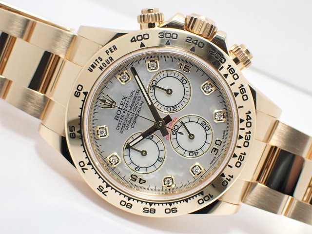 ロレックス デイトナ 18KYG ブレス ホワイトシェル Ref.116508NG - 腕時計専門店THE-TICKEN(ティッケン)  オンラインショップ