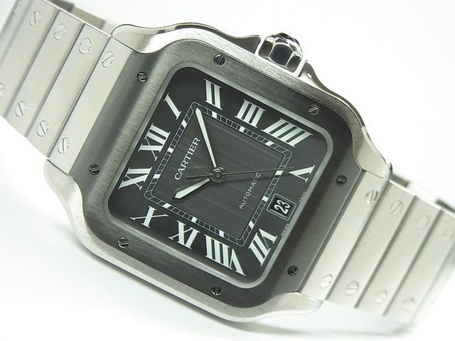 サントス ドゥ カルティエ LM WSSA0037 グレー CARTIER