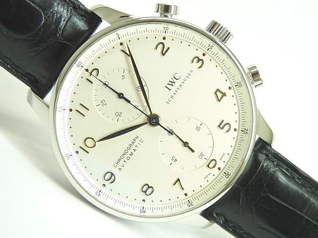 IWC ポルトギーゼ・クロノグラフ シルバー文字盤 IW371445 正規品