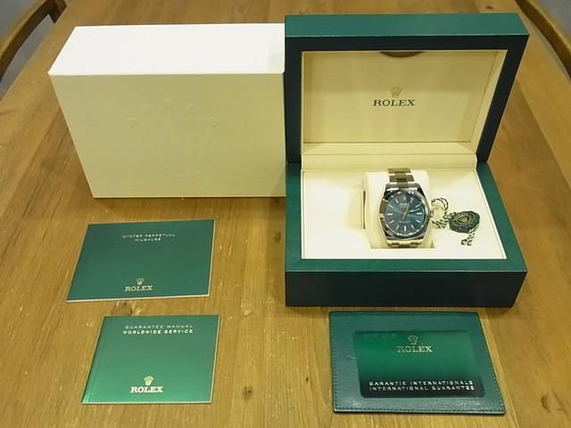 グランドホールセール ロレックス ミルガウス グリーンガラス Z ブルー Ref.116400GV 時計
