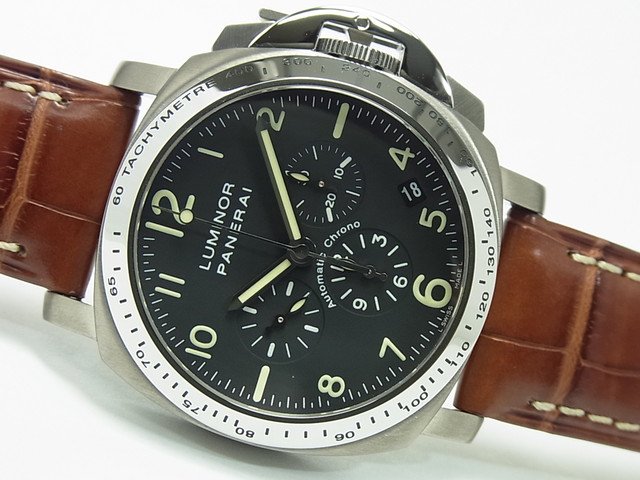 パネライ ルミノール・クロノ 40MM Ti&SS PAM00074 D番 - 腕時計専門店 