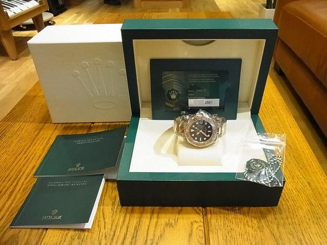 ロレックス ヨットマスター 37 SS×エバーRG ブラック文字盤