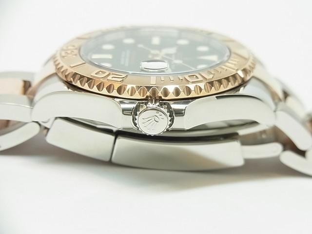 ロレックス ヨットマスター 37 SS×エバーRG ブラック文字盤