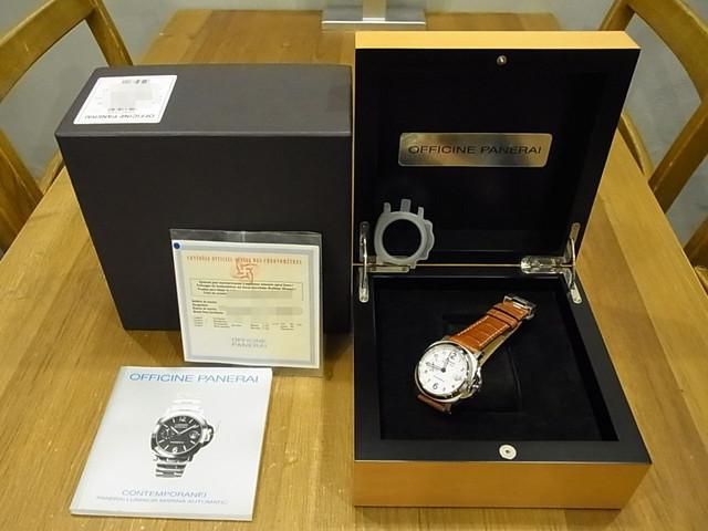 時*ェ様 未使用　パネライ　ルミノールマリーナ　ケース径40mm ラバー PANERAIのルミノール マリーナ 40mm ダイヤモンドコレクション