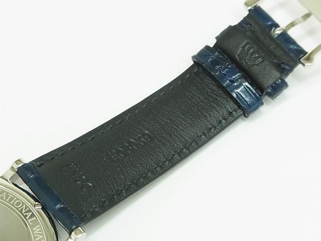 【極美品】IWC 純正 アリゲーターストラップ ブルー 20mm 人気のモデルをラバーストラップで夏仕様にIWC「ポルトギーゼ