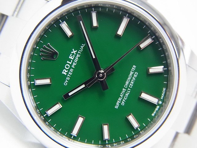 ロレックス オイスターパーペチュアル31 グリーン Ref.277200 - 腕時計 