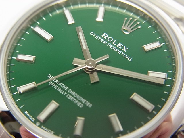ロレックス オイスターパーペチュアル31 グリーン Ref.277200 - 腕時計 