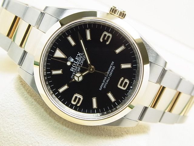 ロレックス エクスプローラーI コンビ SS×YG 124273 未使用品 - 腕時計 