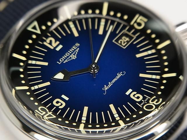 ロンジン レジェンドダイバー 42MM ブルー文字盤 L3.774.4.90.2 ロンジン レジェンドダイバー 42MM ブルー文字盤 L3.774.4.90.2