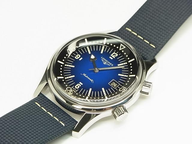 ロンオーダー ロンジン レジェンドダイバー 42MM ブルー文字盤 L3.774.4.90.2
