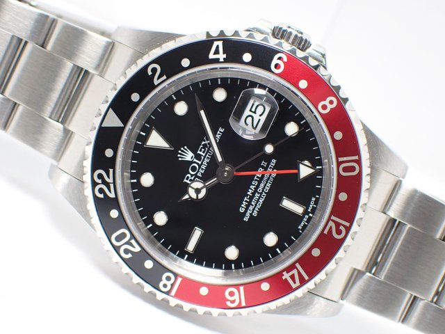 ロレックス GMTマスターII 赤黒ベゼル 16710 K番 - 腕時計専門店THE 