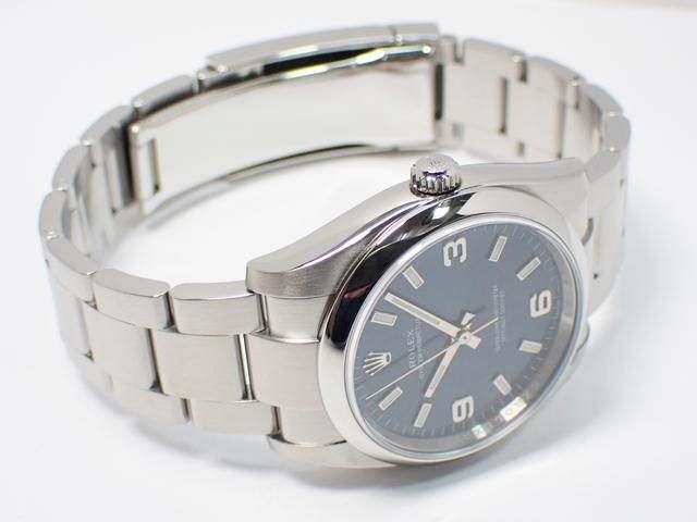 ロレックス オイスターパーペチュアル 34 3・6・9 ブルー 114200