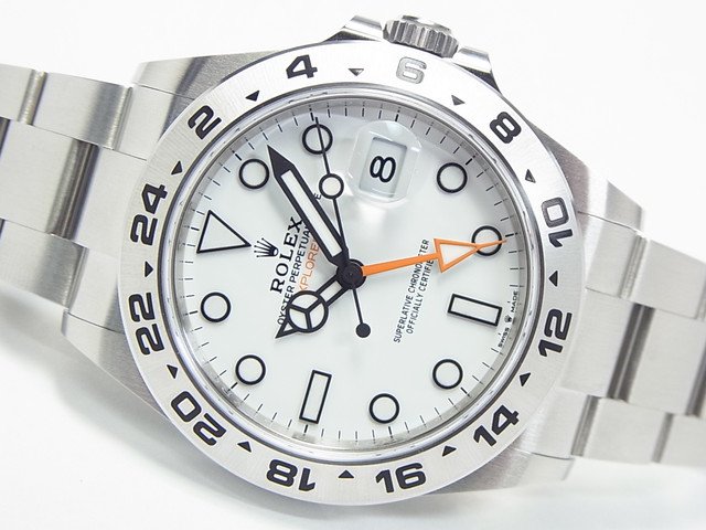 ロレックス エクスプローラーII ホワイト文字盤 Ref.226570 - 腕時計専門店THE-TICKEN(ティッケン) オンラインショップ