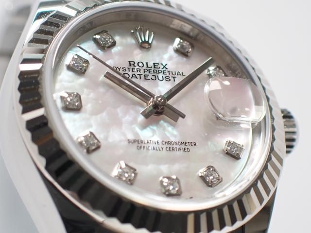 ロレックスデイトジャスト ロレックス デイトジャスト28 ホワイトMOP 10Pダイヤ 2019年