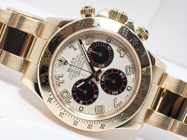 ロレックス デイトナ 18KYG ホワイト×ブラック アラビア 116528 - 腕時計専門店THE-TICKEN(ティッケン) オンラインショップ