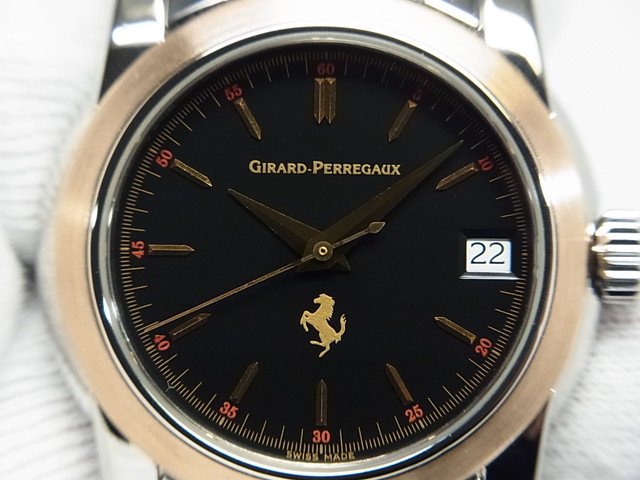 ジラール・ペルゴ フェラーリ デイト 黒文字盤 Ref.8025 - 腕時計専門 
