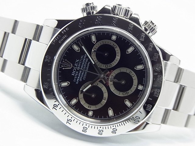 ロレックス デイトナ ステンレス ブラック Ref.116520 D番 - 腕時計