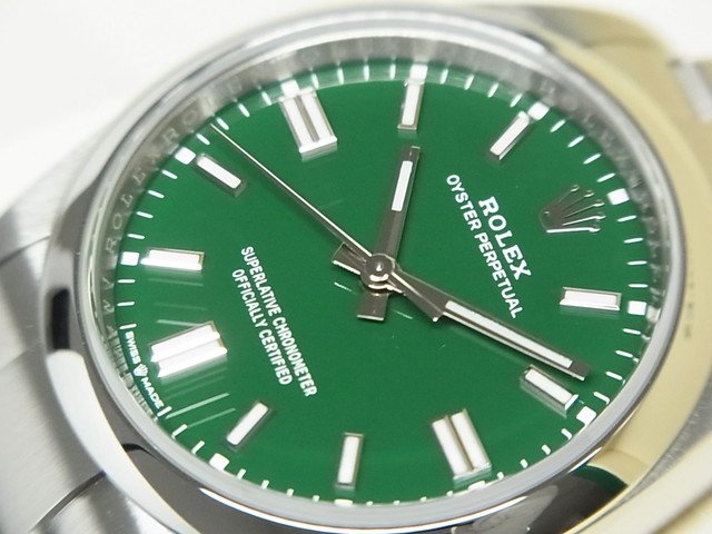 ロレックス　オイスターパーペチュアル 36　126000　グリーンダイヤル - 腕時計専門店THE-TICKEN(ティッケン) オンラインショップ