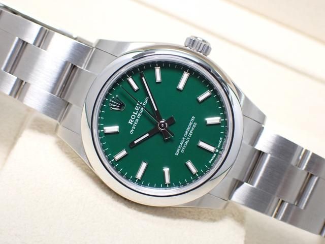 ROLEX （ロレックス） ｵｲｽﾀｰﾊﾟｰﾍﾟﾁｭｱﾙ 31 Turquoise 時計 自動巻き ...