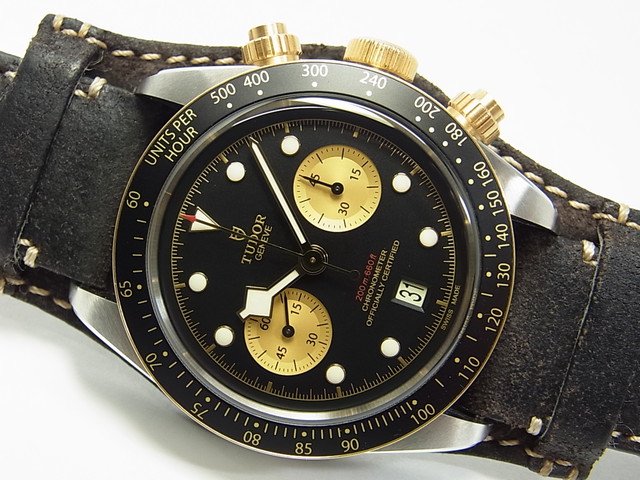 チューダー ブラックベイ・クロノ S&G 41MM Ref.79363N - 腕時計 
