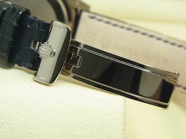 ロレックス デイデイト 36MM 18KWG ブルーダイヤル 118139 - 腕時計 