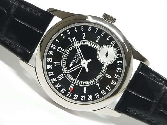 パテック・フィリップ カラトラバ 18Kホワイトゴールド ブラック文字盤 6006G-001 - 腕時計専門店THE-TICKEN(ティッケン)  オンラインショップ