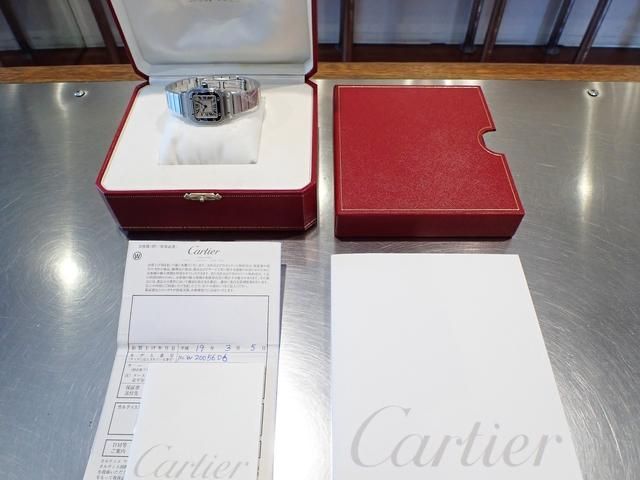 本日限定価格☆美品☆カルティエ W20056D6 サントスガルベ 腕時計 サントスガルベ SM W20056D6 ホワイト/ カルティエ 時計