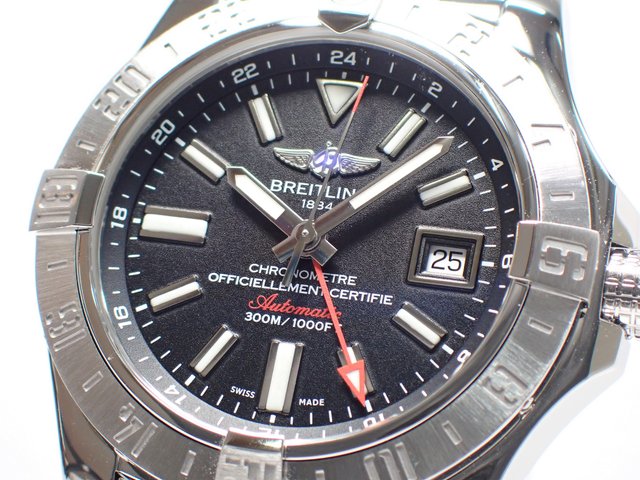 ブライトリング アベンジャーII・GMT ブラック A32390 - 腕時計専門店 