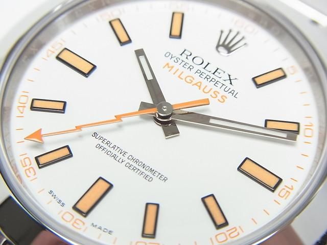 ホワイトキュレムex ロレックス ミルガウス ホワイト Ref.116400 '18年購入 ランダム