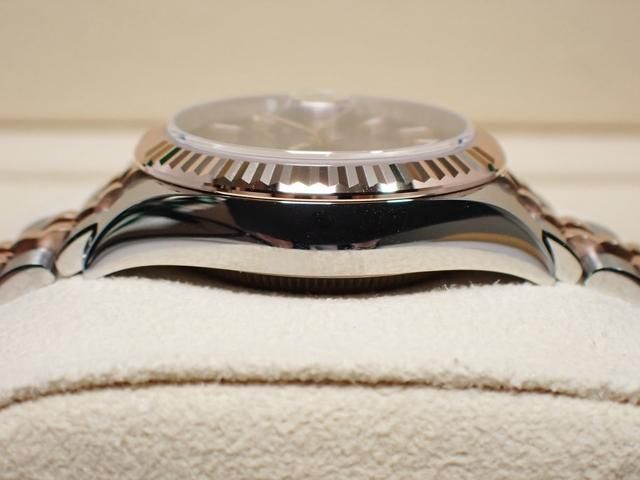 ロレックス デイトジャスト28 レディース PGコンビ チョコレートバー