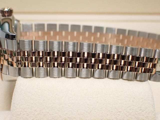 ロレックス デイトジャスト28 レディース PGコンビ チョコレートバー