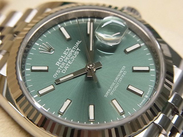 ロレックス　デイトジャスト 36　ミントグリーン　126234　未使用品 - 腕時計専門店THE-TICKEN(ティッケン) オンラインショップ