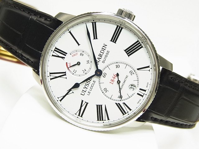 ユリス・ナルダン マリーン トリピュール 42MM ホワイト文字盤 正規未使用品 - 腕時計専門店THE-TICKEN(ティッケン) オンラインショップ