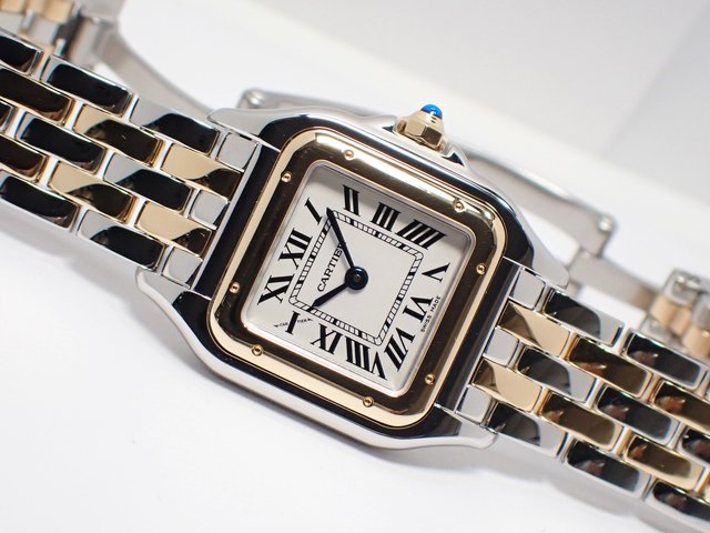 カルティエ パンテールドゥカルティエ SM 2ロウ SS×YGコンビ '18年購入 - 腕時計専門店THE-TICKEN(ティッケン)  オンラインショップ