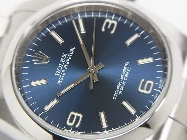 知佳ページ 新品)ROLEX ロレックス オイスターパーペチュアル 116000 ブルー