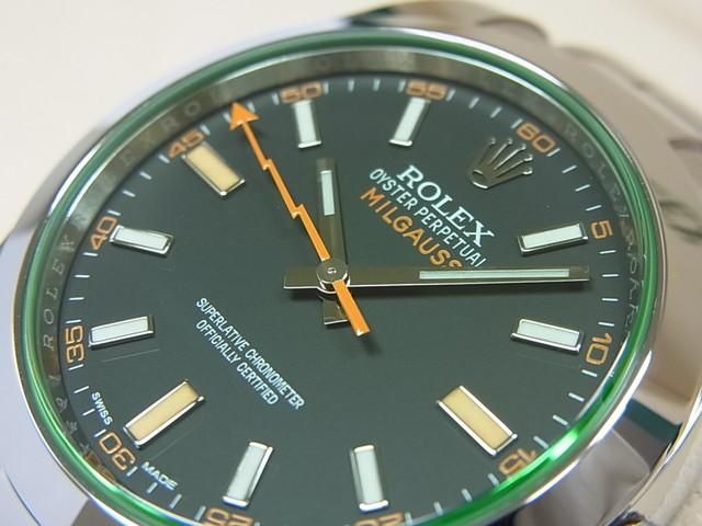 ロレックス ミルガウス Zブルー 116400GV SS AT 青文字盤