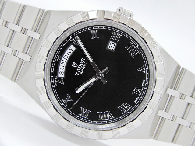 チューダー ロイヤル 28600 デイデイト ブラック文字盤 - 腕時計専門店THE-TICKEN(ティッケン) オンラインショップ