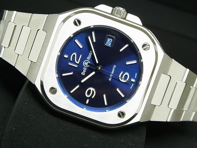 パリコレクション ベル＆ロス BR05 正規品 ブレス仕様 40MM ブルースティール 時計