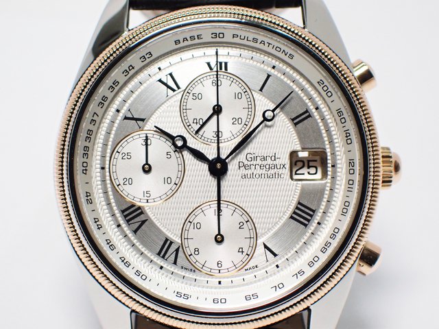 ジラール・ペルゴ GP4900 クロノグラフ 18KPGコンビ 正規品 - 腕時計 ...